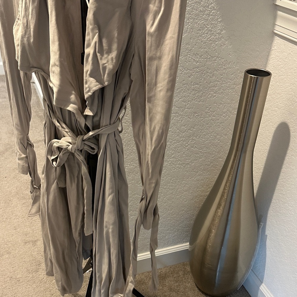 Thread & Supply Light Taupe Trench Coat - Picture 4 of 4